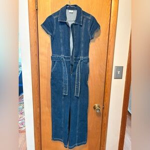 Abercrombie Kids Dark Blue Denim Jumpsuit